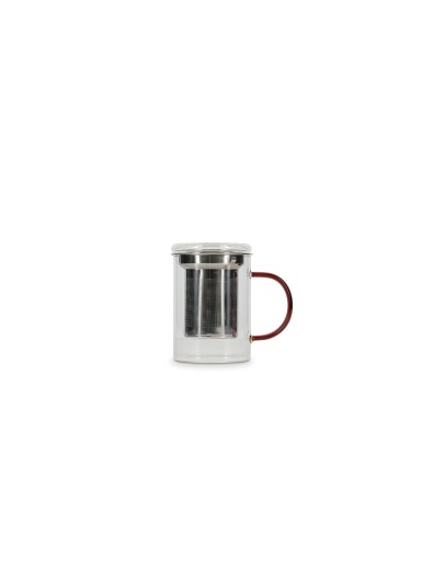 ONA - Theebeker LIV - 43cl met filter en deksel - Amber ONA - Theebeker LIV - 43cl met filter en deksel - Amber