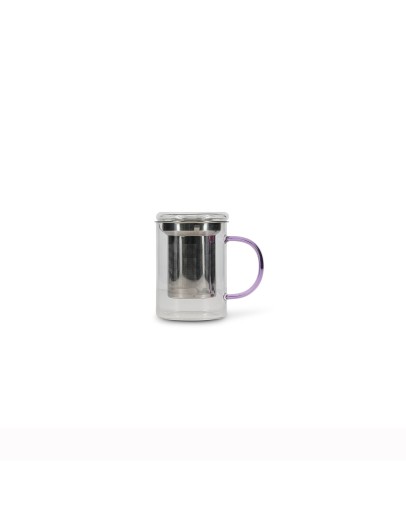 ONA - Theebeker LIV - 43cl met filter en deksel - Paars ONA - Theebeker LIV - 43cl met filter en deksel - Paars