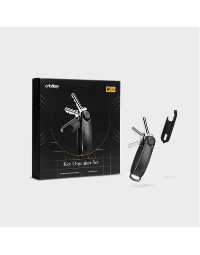 ORBITKEY - Hybrid Leather Black+ Multi-Tool v2 Gift Set