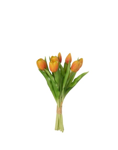 Kunst tulpen boeket - 7 stuks - Oranje - Small