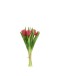 Kunst tulpen boeket - 7 stuks - Fel roze - Small