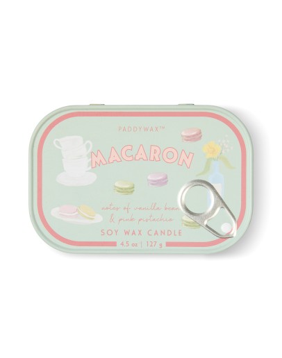 PADDYWAX - Bistro 4.5 oz Tin Candle - Macaron PADDYWAX - Bistro 4.5 oz Tin Candle - Macaron