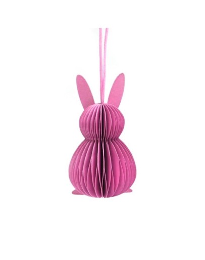 Honeycomb Paashaasjes hang set van 2 - Pink