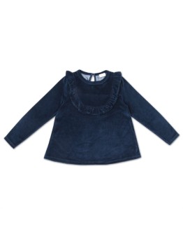 PETIT BLUSH - Ruffle top - Moonlit Ocean