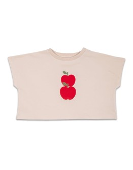 PETIT BLUSH - Apple Tee - White Smoke