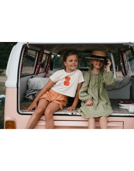 PETIT BLUSH - Apple Tee - White Smoke