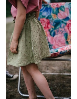 PETIT BLUSH - Jazz Mini Skirt - Stars purple AOP
