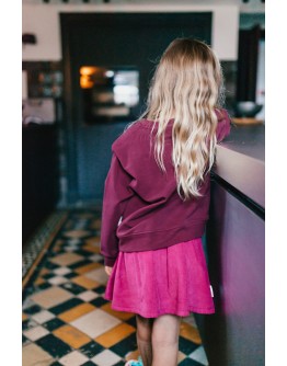 PETIT BLUSH - Rib Ruffle skirt - Fuchsia