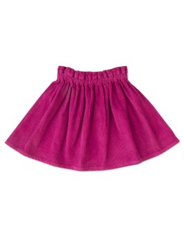 PETIT BLUSH - Rib Ruffle skirt - Fuchsia