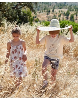 PLAY UP - Girl Dress in passion fruit print | Basketry