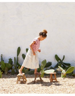 PLAY UP - Girl Fabric skirt with side pockets | Basketry
