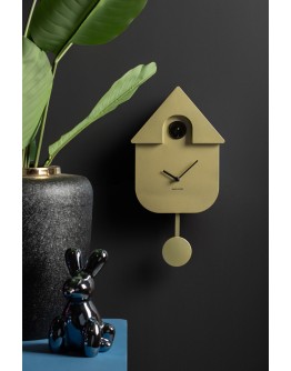 KARLSSON - Wall Clock Modern Cuckoo Metallic - Gold