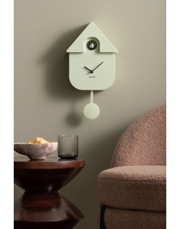 KARLSSON - Wall Clock Modern Cuckoo Metallic - Mint Green