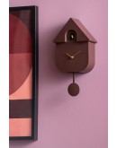 KARLSSON - Wall Clock Modern Cuckoo Oro - Earth Brown