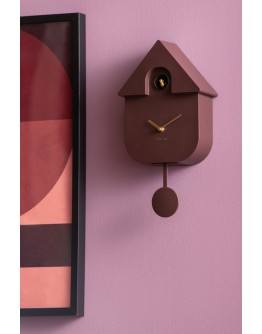 KARLSSON - Wall Clock Modern Cuckoo Oro - Earth Brown