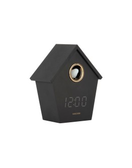 KARLSSON - Alarm Clock Riqueza Cuckoo LED - Black