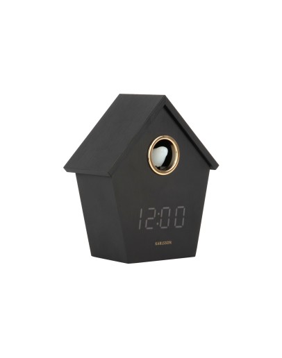 KARLSSON - Alarm Clock Riqueza Cuckoo LED - Black KARLSSON - Alarm Clock Riqueza Cuckoo LED - Black