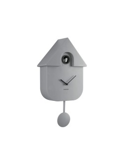 KARLSSON - Wall Clock Modern Cuckoo Oro - Mouse grey