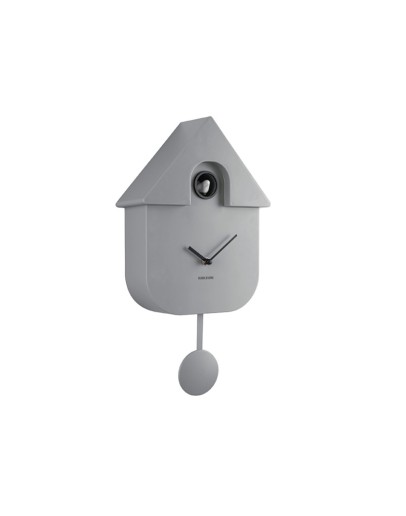 KARLSSON - Wall Clock Modern Cuckoo Oro - Mouse grey