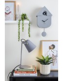 KARLSSON - Wall Clock Modern Cuckoo Oro - Mouse grey