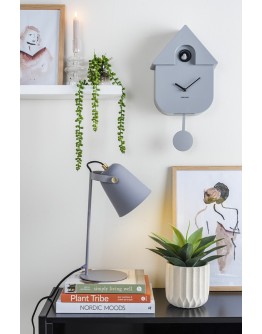 KARLSSON - Wall Clock Modern Cuckoo Oro - Mouse grey