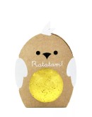 RATATAM - Stuiterbal Glitter Bird - Yellow
