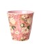 RICE - Medium Melamine Beker - Allison flower