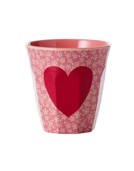 RICE - Medium Melamine Beker - Heart print