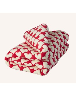 RICE - Cotton Quilt - Red Haert pattern