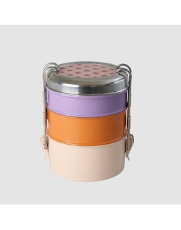 RICE - Round RVS Lunchbox Heart print