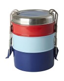 RICE - Round RVS Lunchbox Stripe print RICE - Round RVS Lunchbox Stripe print