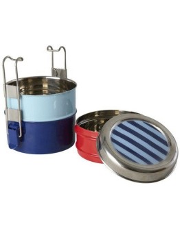 RICE - Round RVS Lunchbox Stripe print