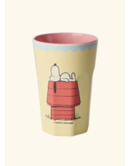 RICE - Large Melamine Beker - Cream Snoopy Print