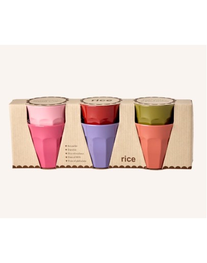 RICE - Medium Cups - Multicolor - 6-pack RICE - Medium Cups - Multicolor - 6-pack