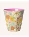 RICE - Medium Melamine Beker - Flower Power Print