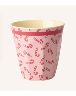 RICE - Medium Melamine Beker - Candy Cane