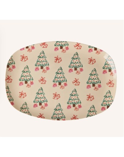 RICE - Large Rectangular Dinner Plate - Gifted tree RICE - Large Rectangular Dinner Plate - Gifted tree