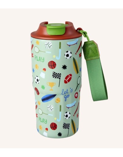 RICE - Stainless Steel Thermo Cup Sports print - Large RICE - Stainless Steel Thermo Cup Sports print - Large