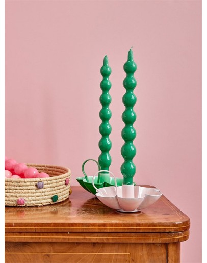 RICE - Set van twee bubbel kaarsen - Groen