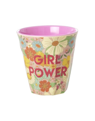 RICE - Medium Melamine Beker - Flower Power Print