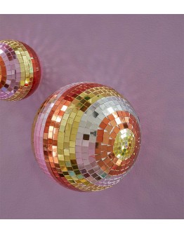 RICE - Large Disco Ball - Pink