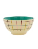 RICE - Medium Melamine Bowl - Check Print