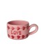 RICE - Keramiek Cappuccinokopje - Roze - Hand-painted LOVE