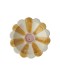 RICE - Small Ceramic Dipping Bowl - Yellow - Hand-painted Stripes