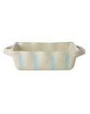 RICE - Ovenschaal Medium - Streep - Blauw