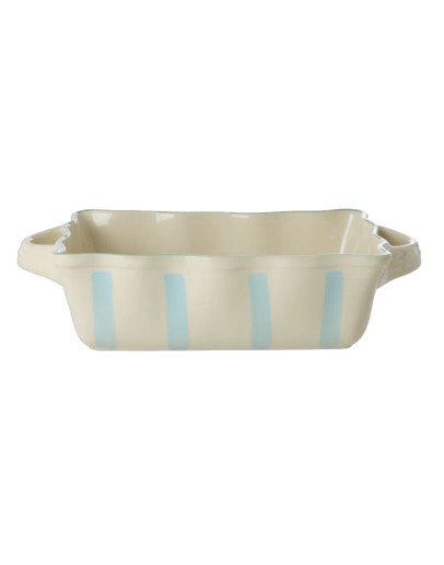 RICE - Ovenschaal Medium - Streep - Blauw