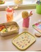 RICE - RVS Lunchbox - Zacht geel - Unicorn Love Print