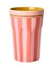 RICE - Large Melamine Beker - Roze - Organics Stripe print
