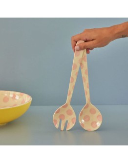 RICE - Saladeset - Zacht roze - Pink Dots Print