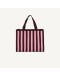 STICKY SIS CLUB - Shopper | knitted stripes | chocolate + bubblegum STICKY SIS CLUB - Shopper | knitted stripes | chocolate + bubblegum